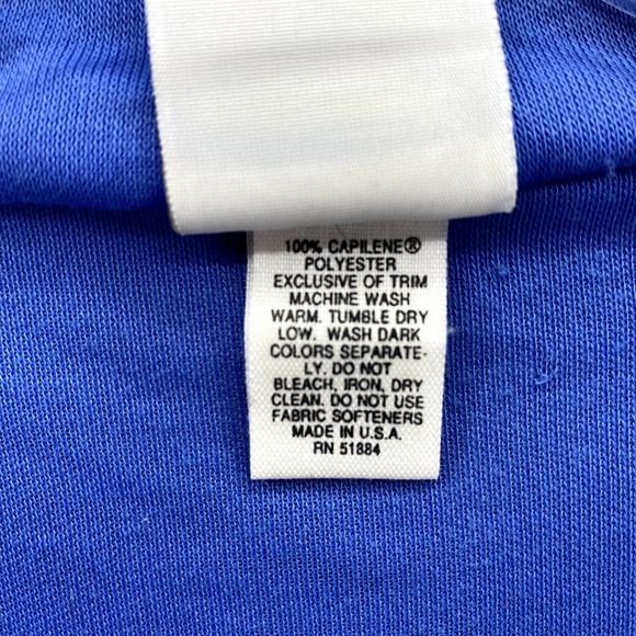 Vintage Patagonia Sweater Adult XL Blue Capilene 1/4 Zip Made in USA Casual Mens - Picture 5 of 9